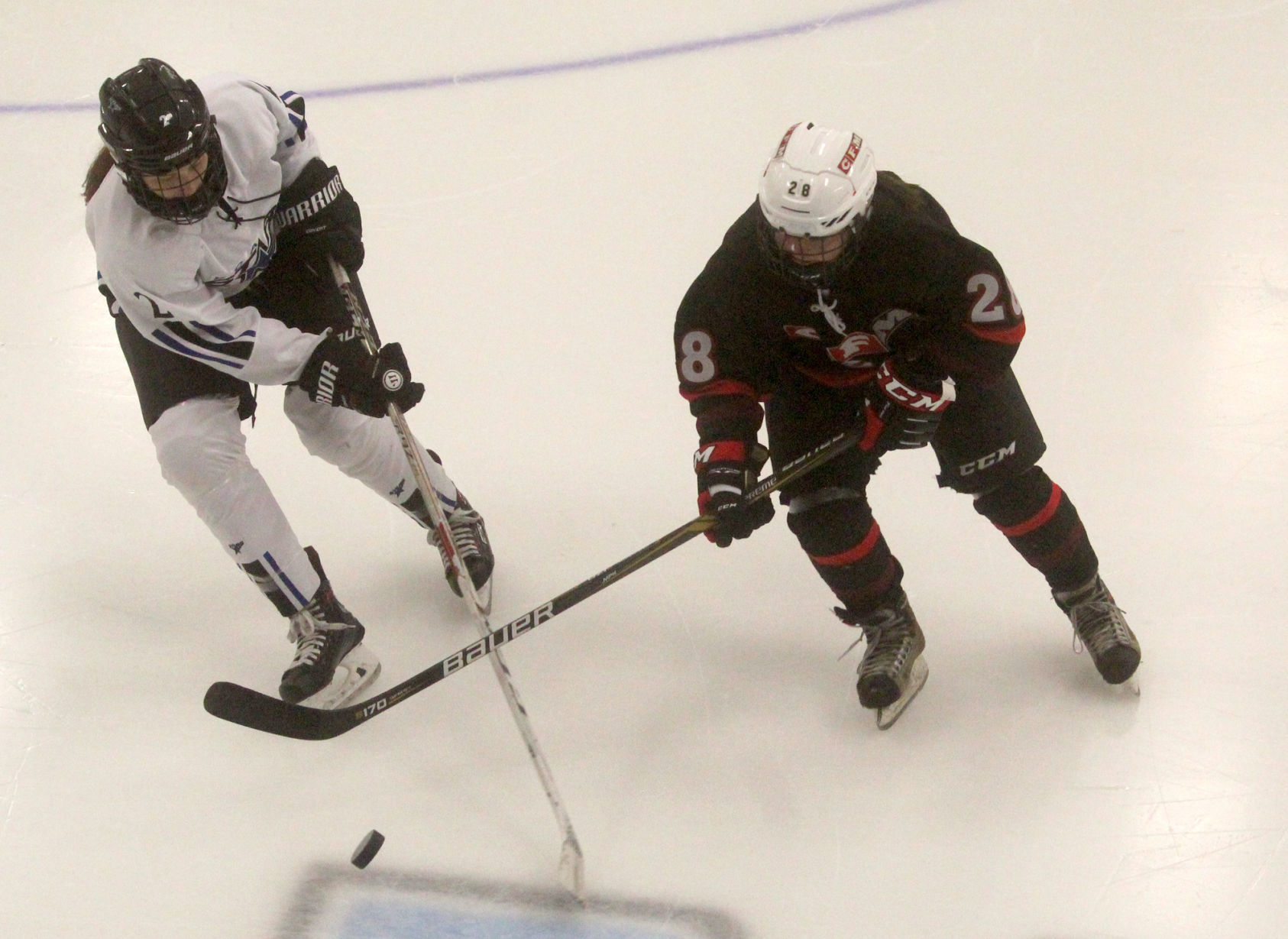 Chi-Hi/Menomonie girls hockey at Eau Claire Area 12-13-18